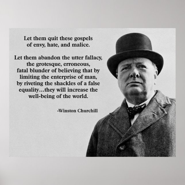 Churchill Quote Poster (Framsidan)