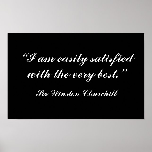 Churchill Quote Poster (Framsidan)