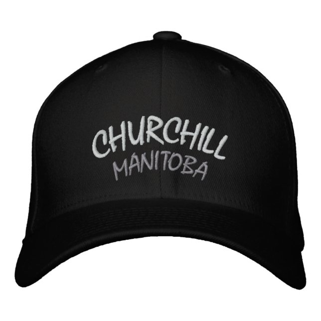 Churchill Souvenir Baseball Cap Embroized Cap Broderad Keps (Framsida)
