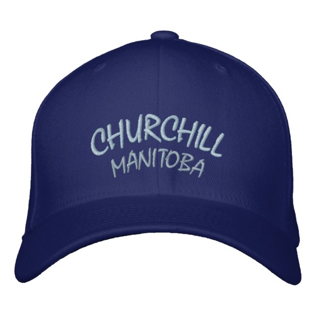 Churchill Souvenir Baseball Cap Embroized Cap Broderad Keps (Framsida)