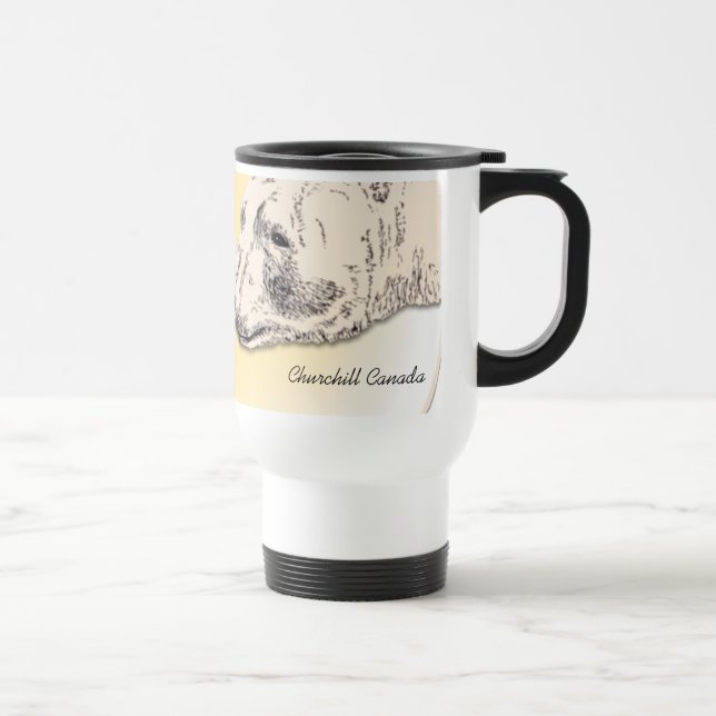 Churchill Souvenir Kopp Polar Bear Art Mugg Gifts (Höger)
