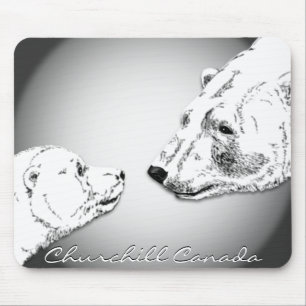Churchill Souvenir Mousepad Polar Bear Art Gifts Musmatta