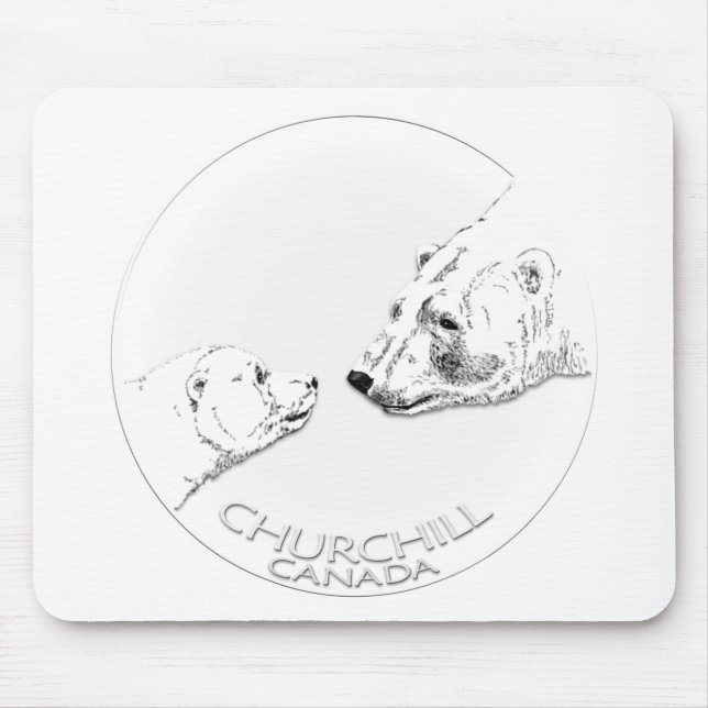 Churchill Souvenirs Polar Bear Art Shirts & Gifts Musmatta (Framsidan)