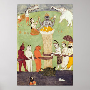 Churning of the Sea of Mjölk, 1500-1100-talet Poster