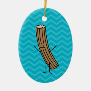 Churro älskar dig! julgransprydnad keramik