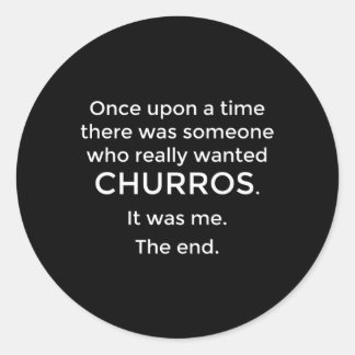 Churro Churros Runt Klistermärke