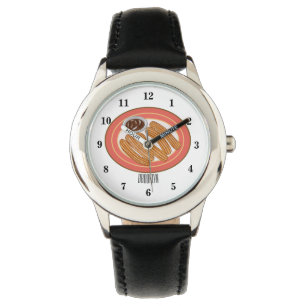 Churro tecknad illustration armbandsur