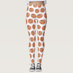 Churro tecknad illustration leggings