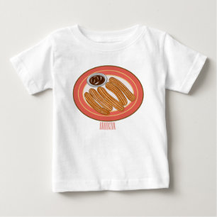Churro tecknad illustration t shirt