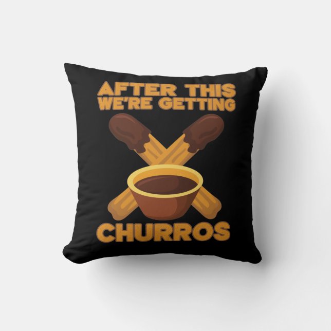 Churros Cinco De Mayo-konditoriet Churro älskare Kudde (Framsida)