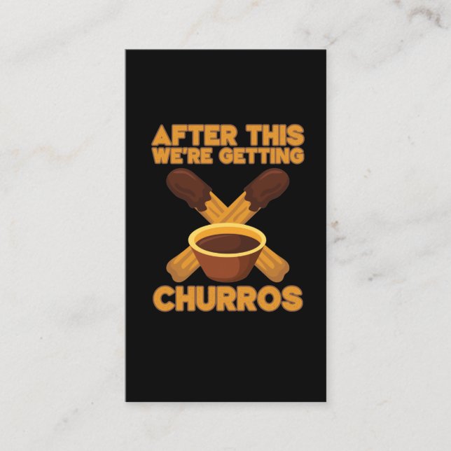 Churros Cinco De Mayo-konditoriet Churro älskare Visitkort (Framsida)
