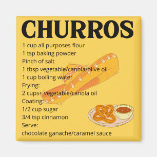 Churros enkla recept magnet