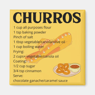 Churros enkla recept magnet