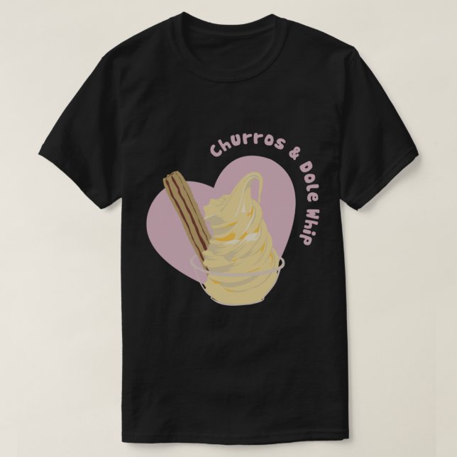Churros och Dole Whip Classic T-Shirt (Design framsida)