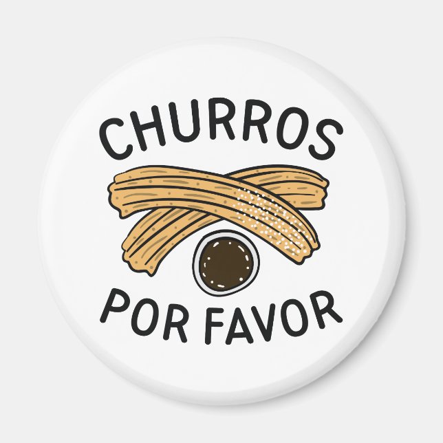 Churros Por Favor Magnet (Framsidan)
