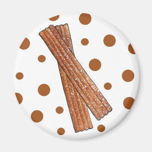 CHURROS Spansk portugisisk präglingsdeg Magnet