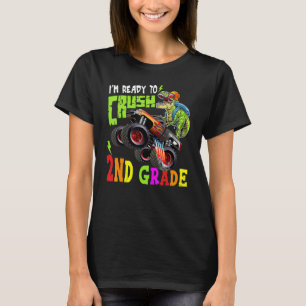 Chush 2:a Klass Dinosaur Monster Lastbil tillbaka T Shirt