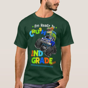Chush 2:a Klass Dinosaur Monster Lastbil tillbaka T Shirt