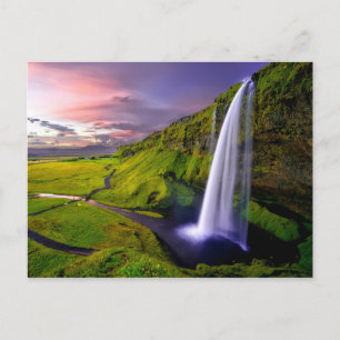 Chute d'eau Islande Vykort