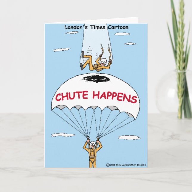 Chute Happens fantastiska gåvor och samtida föremå Kort (Framsida)