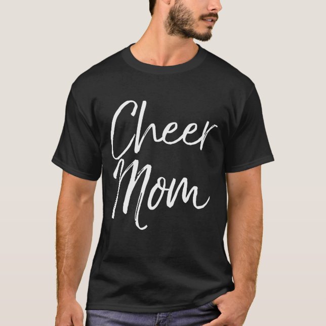 Chute Matching Family Cheerledare Mor Cheer Mamma T Shirt (Framsida)