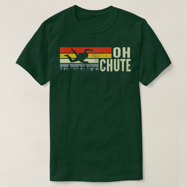 Chute Skydiving Skydive Himlar Diving Skydiver Ext T Shirt (Design framsida)