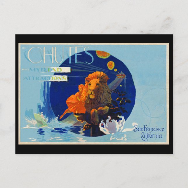 Chutes, Haight Street, San Francisco, Ca. Vykort (Framsida)