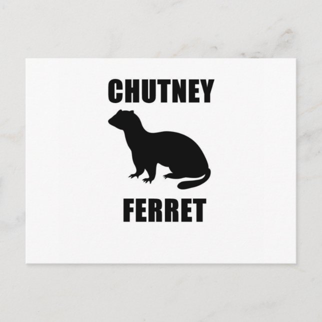 Chutney Ferret Vykort (Framsida)