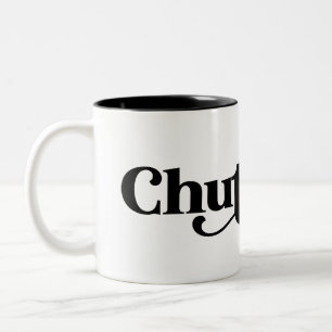 Chutzpah Yiddisk Humor Två-Tonad Mugg