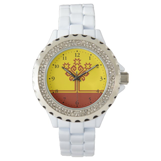 Chuvashia Flagga Armbandsur (Framsida)
