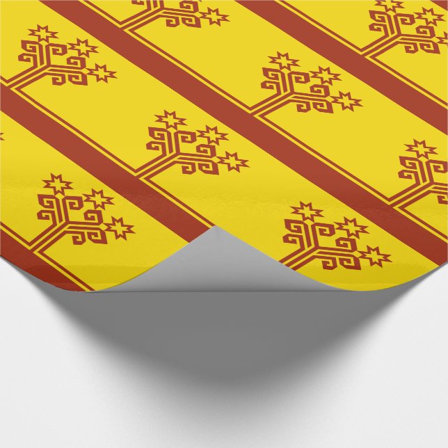 Chuvashia Flagga Presentpapper (Hörn)