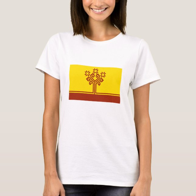 Chuvashias flagga t shirt (Framsida)