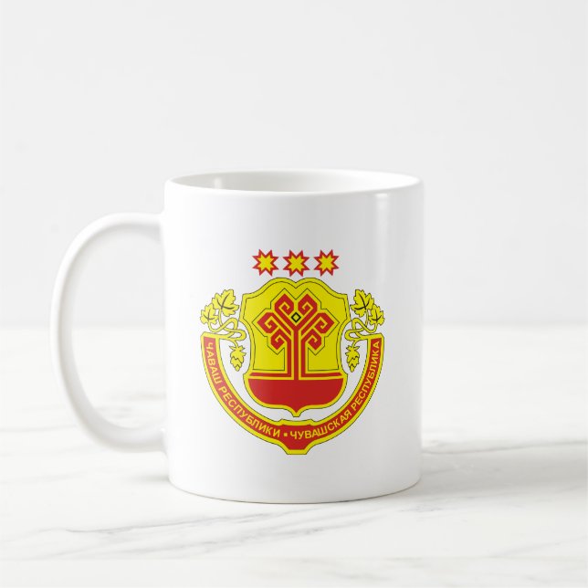 Chuvashiens vapen kaffemugg (Vänster)