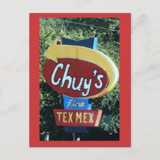 Chuys Bra Tex Mex vycard Vykort