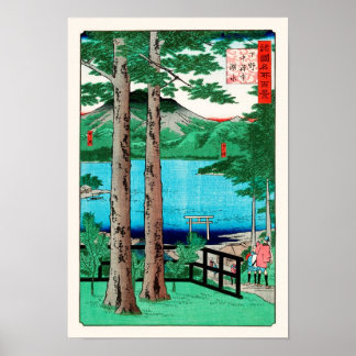 Chuzenji Sjö Hiroshige japansk finkonst Poster