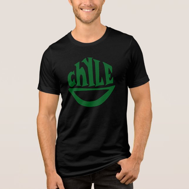 Chyle Smile Speciell Edition Grönt & Black T-Shirt (Framsida)
