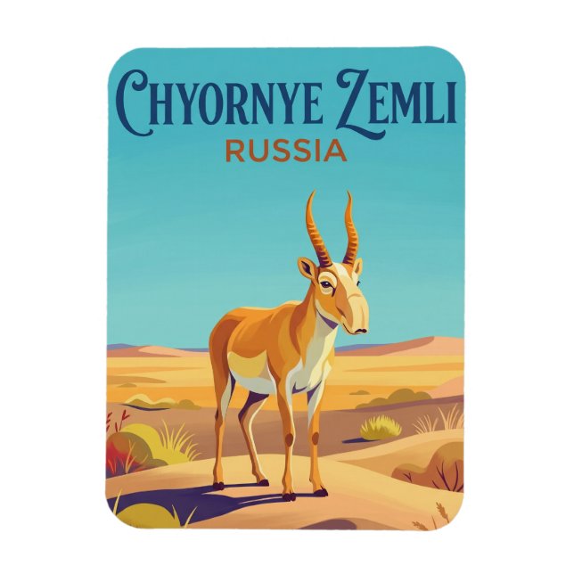 Chyornye Zemli nationalpark Ryssland Magnet (Vertikal)