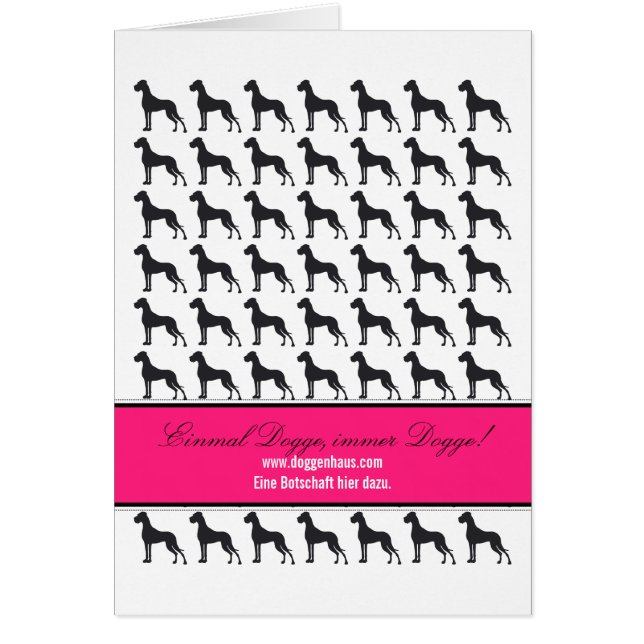 CI für Doggenzüchter Hälsningskort (Framsidan)