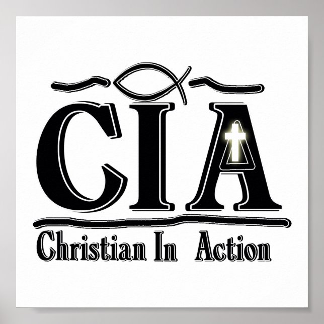 CIA CHRISTIAN IN ACRONYM POSTER (Framsidan)