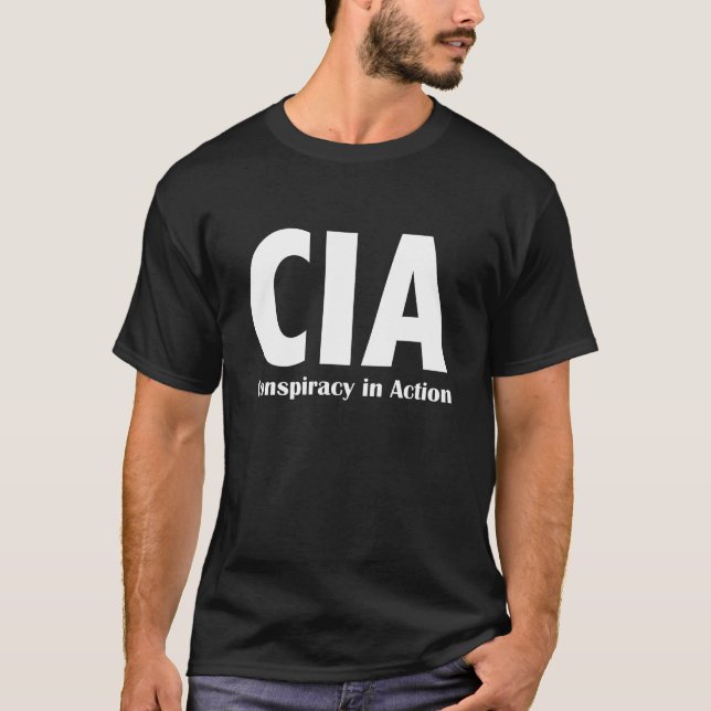 CIA-komplott i handlingmörkT-tröja Tee Shirt (Framsida)