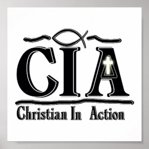 CIA-KRISTEN I HANDLINGAKRONYM POSTER