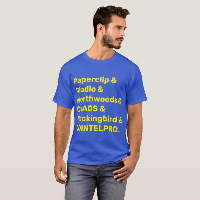 CIA:s hemliga program Shirt T Shirt (Hel framsida)