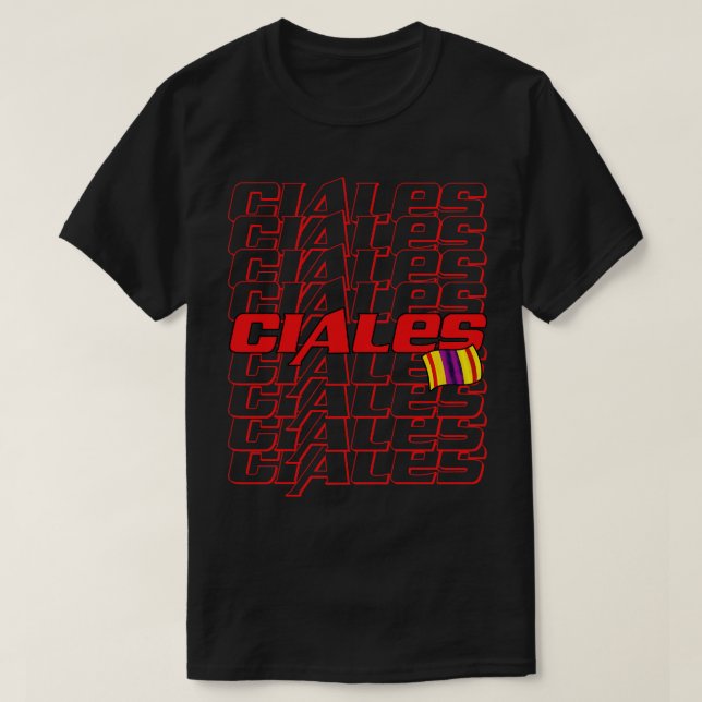 Ciales Cascade text 3 T Shirt (Design framsida)