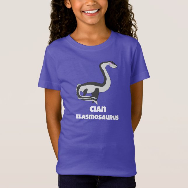 Cian Elasmosaurus Dino T-Shirt (Framsida)