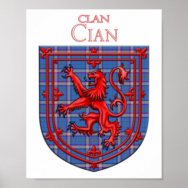 Cian of Ely Tartan Scottish Play Poster (Framsidan)