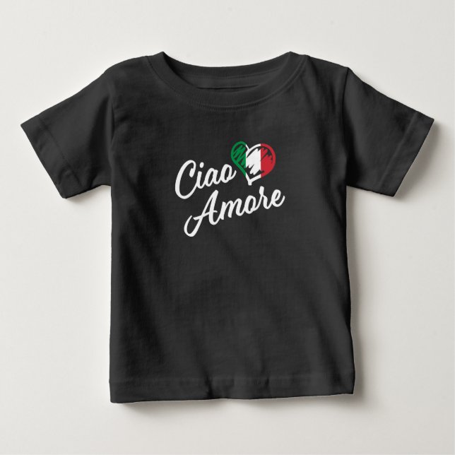 Ciao Amore - Italien Hej Raring på italienska T Shirt (Framsida)