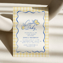 Ciao Baby Amalfi Citron Blå & Gul Bebis Shower