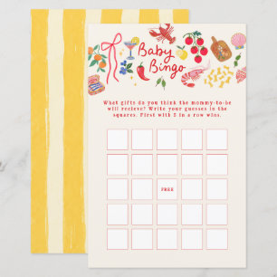 Ciao Baby Baby Shower Bingo Game italiensk folkkon