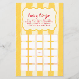 Ciao Baby Baby Shower Bingo Spel italiensk Folk Ar