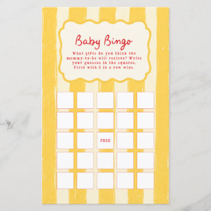 Ciao Baby Baby Shower Bingo Spel italiensk Folk Ar